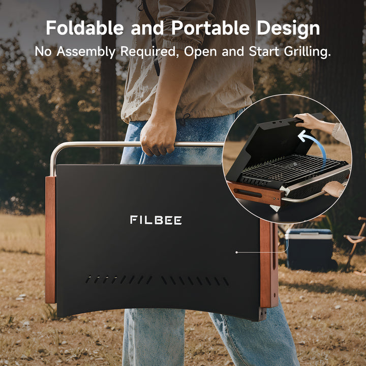 One FILBEE Brand Portable Folding BBQ Charcoal Grill Price ( $175.00 USD )