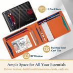 One Man And Woman Ultra-Thin RFID Card Reader Anti Theft Wallet Price ( $25.95 USD )