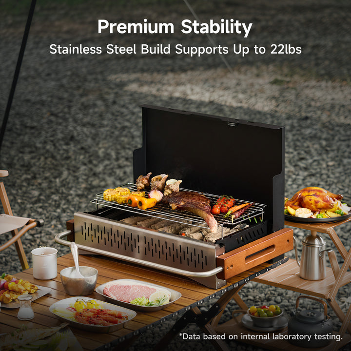 One FILBEE Brand Portable Folding BBQ Charcoal Grill Price ( $175.00 USD )
