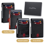 One Man And Woman Ultra-Thin RFID Card Reader Anti Theft Wallet Price ( $25.95 USD )