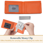 One Man And Woman Ultra-Thin RFID Card Reader Anti Theft Wallet Price ( $25.95 USD )