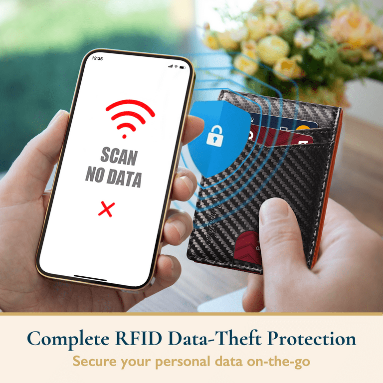 One Man And Woman Ultra-Thin RFID Card Reader Anti Theft Wallet Price ( $25.95 USD )