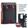One Man And Woman Ultra-Thin RFID Card Reader Anti Theft Wallet Price ( $25.95 USD )