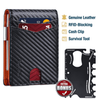 One Man And Woman Ultra-Thin RFID Card Reader Anti Theft Wallet Price ( $25.95 USD )