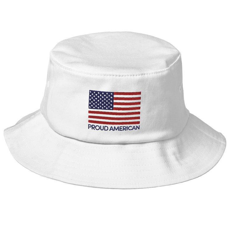 One Proud American Embroidered Bucket Hat Price ( $50.00 USD )