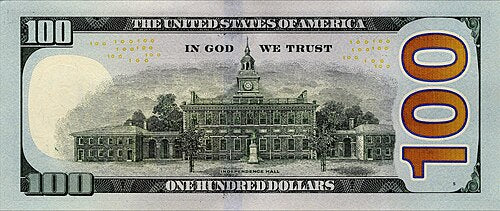 One United States Of America Physical Hundred Dollar Face Value Bill Price ( $110.00 USD )