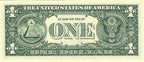 One United States Of America Physical One Dollar Face Value Bill Price ( $1.10 USD )