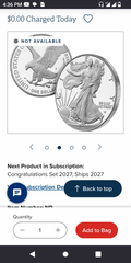 One 1 Oz American Eagle Physical Silver Coin $1 Face Value Price ( $55.00 USD )