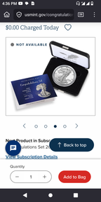 One 1 Oz American Eagle Physical Silver Coin $1 Face Value Price ( $55.00 USD )