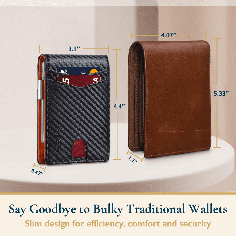 One Man And Woman Ultra-Thin RFID Card Reader Anti Theft Wallet Price ( $25.95 USD )