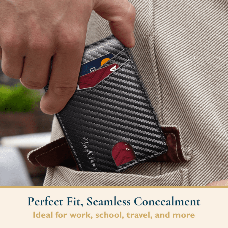 One Man And Woman Ultra-Thin RFID Card Reader Anti Theft Wallet Price ( $25.95 USD )
