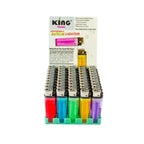 One King Brand Disposable Butane Lighters New In Box-50 Ct Wholesale Lot Price ( $10.95 USD )