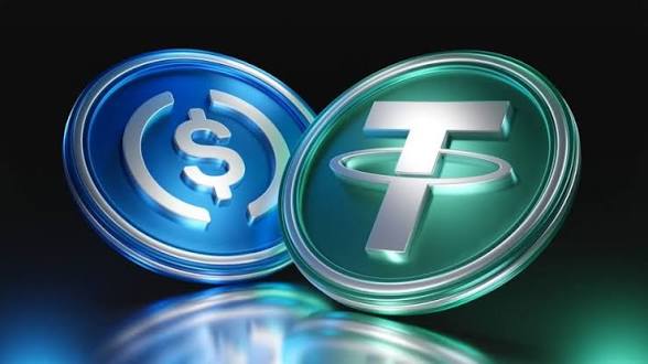 One USA Tether USDT Stablecoin Blockchain Digital Token Price ( $1.05 USD )&nbsp;