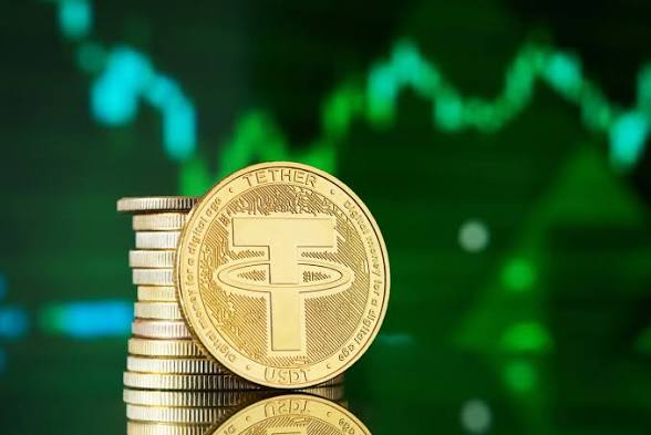 One USA Tether USDT Stablecoin Blockchain Digital Token Price ( $1.05 USD )&nbsp;