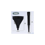 Flexible Plastic Oil Funnels Set of 5 Large Fuel Funnel With Hose For Automotive Gas Transfer To Cars, Boats, Trucks, Tools, Machines, Ect: Price ( $65.95 USD )