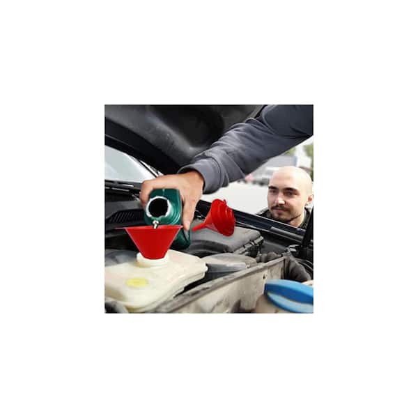 Flexible Plastic Oil Funnels Set of 5 Large Fuel Funnel With Hose For Automotive Gas Transfer To Cars, Boats, Trucks, Tools, Machines, Ect: Price ( $65.95 USD )