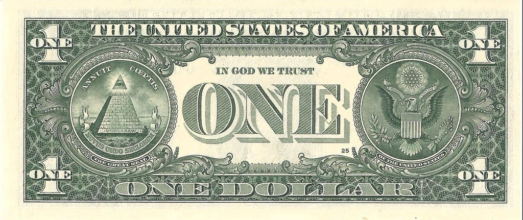 One United States Of America Physical One Dollar Face Value Bill Price ( $1.10 USD )