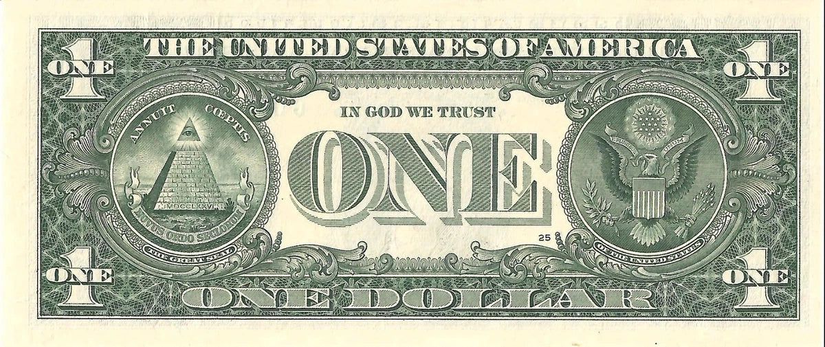 One United States Of America Physical One Dollar Face Value Bill Price ( $1.10 USD )