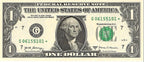 One United States Of America Physical One Dollar Face Value Bill Price ( $1.10 USD )