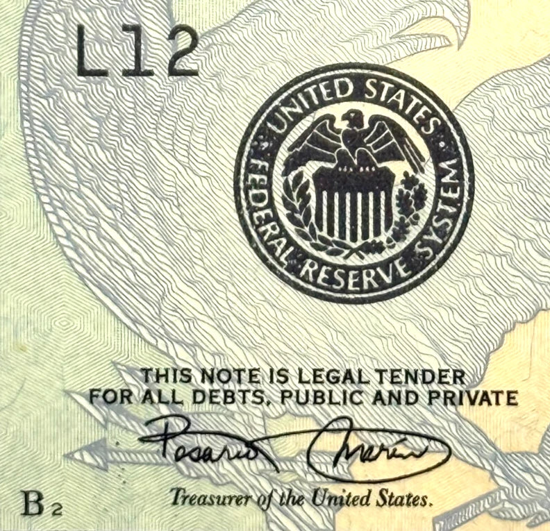 One United States Of America Physical Twenty Dollar Face Value Bill Price ( $22.00 USD )