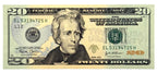 One United States Of America Physical Twenty Dollar Face Value Bill Price ( $22.00 USD )