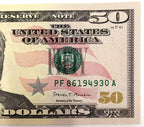 One United States Of America Physical Fifty Dollar Face Value Bill Price ( $55.00 USD )