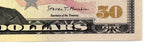 One United States Of America Physical Fifty Dollar Face Value Bill Price ( $55.00 USD )
