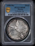 One 1998 Mexico Silver Libertad PCGS MS-68 Rare Physical Silver Coin Price ( $3,695.00 USD )