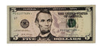 One United States Of America Physical Five Dollar Face Value Bill Price ( $5.50 USD )