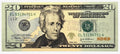 One United States Of America Physical Twenty Dollar Face Value Bill Price ( $22.00 USD )